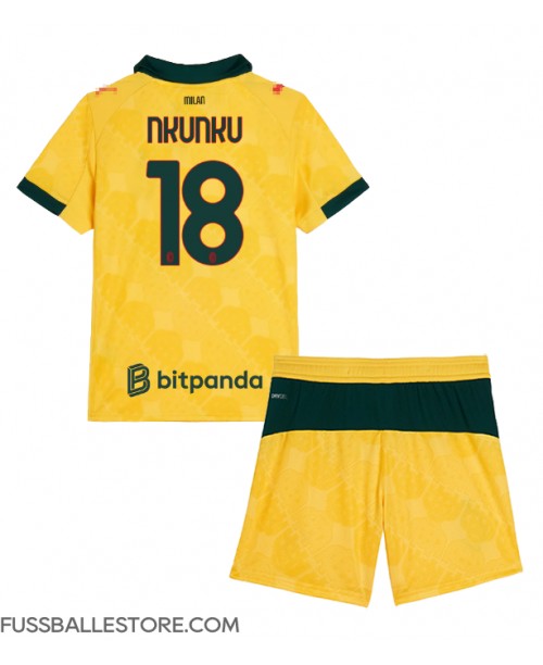 Günstige AC Milan Christopher Nkunku #18 3rd trikot Kinder 2025-26 Kurzarm (+ Kurze Hosen) Günstige AC Milan Christopher Nkunku #18 3rd trikot Kinder 2025-26 Kurzarm (+ Kurze Hosen)